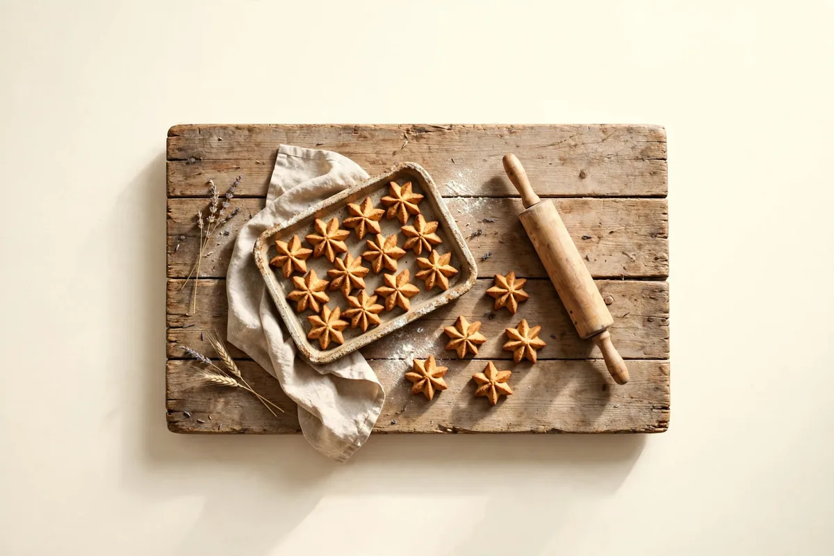 Achiras on a bakery table